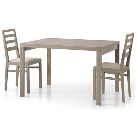 Tavolo Allungabile Colore Tortora Cm 120x90x76h Chiuso - Foto 1