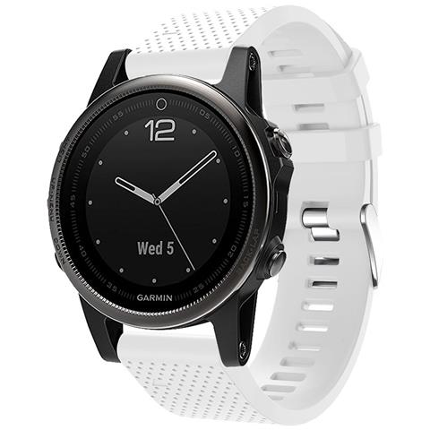 Bracciale Per Garmin Fenix 5s Plus Silicone White - Foto 2