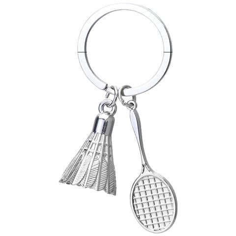 Portachiavi Con Racchetta Da Badminton Argento X-450 - Elegante Idea Regalo Sportiva - Foto 1