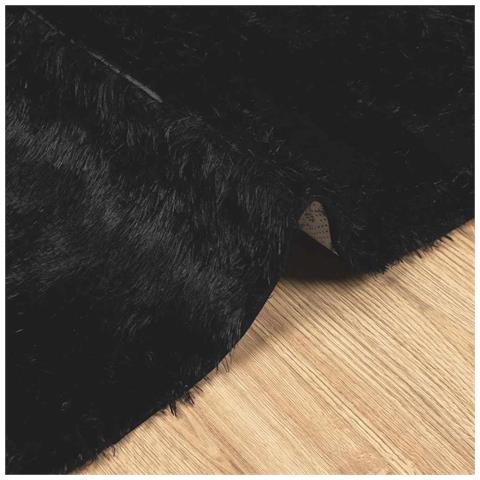 Tappeto Shaggy a Pelo Lungo NAVARRA Nero 120x170 cm poliestere - Foto 9