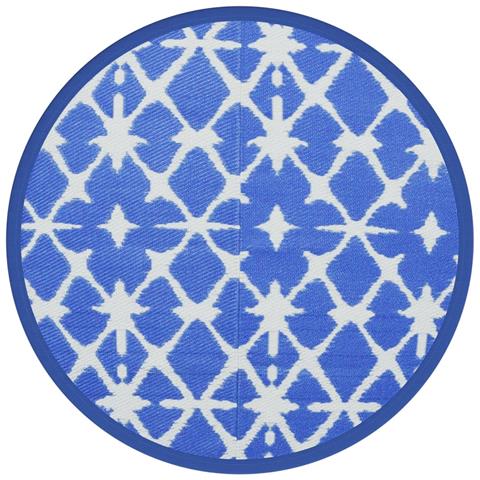 Tappeto Da Esterno Arakil Blu E Bianco 120 Cm In Pp - Foto 2