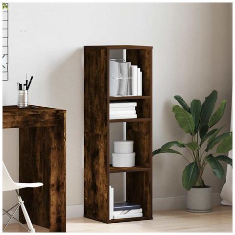 Libreria Rovere Fumo 34x31x112 Cm In Legno Multistrato - Foto 3