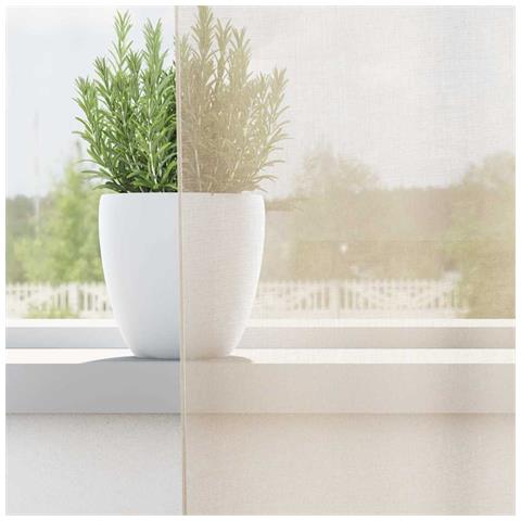 Tende In Voile Con Occhielli 2 Pz Crema 140x225 Cm - Foto 3