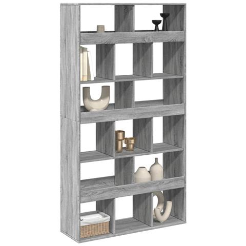 Libreria Grigio Sonoma 100x33x187,5 Cm In Truciolato - Foto 3