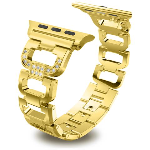 Dam  Cinturino In Metallo Compatibile Apple Watch 38/40/41mm 16x2x0,3 Cm. Colore: Oro - Foto 2