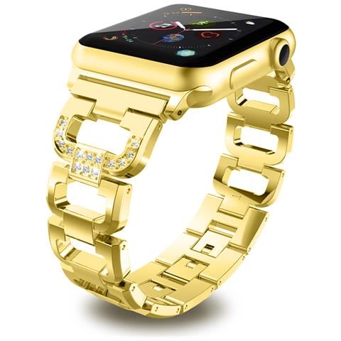 Dam  Cinturino In Metallo Compatibile Apple Watch 38/40/41mm 16x2x0,3 Cm. Colore: Oro - Foto 1