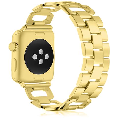 Dam  Cinturino In Metallo Compatibile Apple Watch 38/40/41mm 16x2x0,3 Cm. Colore: Oro - Foto 3