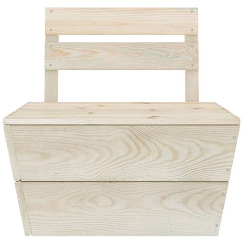 Lusso Casadino -  Divano Centrale Componibile Su Pallet Legno Di Abete Impregnato - Foto 1