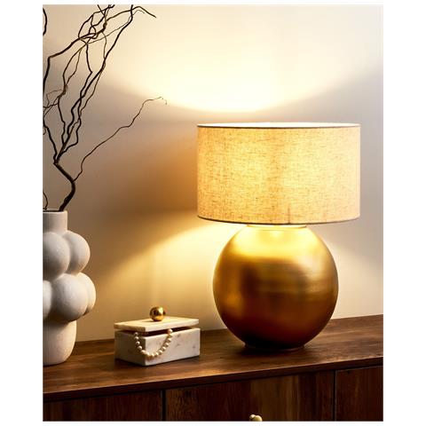 Lampada Da Tavolo Sobramati Metallo Ottone - Foto 1