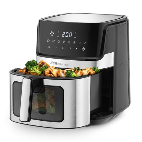 72805716 friggitrice Singolo 6,5 L Indipendente Friggitrice ad aria calda Nero, Acciaio inox - Foto 1