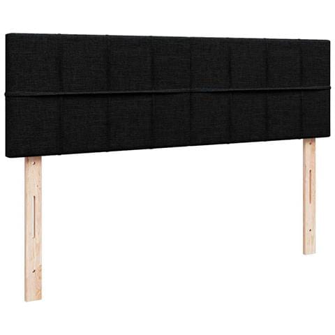 Pouf Letto con Materasso Nero 140x200 cm in Tessuto - Foto 9