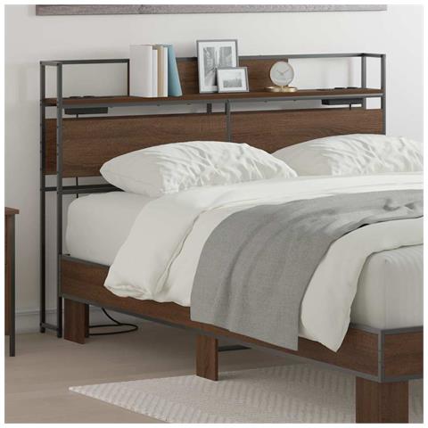 Testata contenitore Rovere marrone 120 cm Legno multistrato - Foto 2