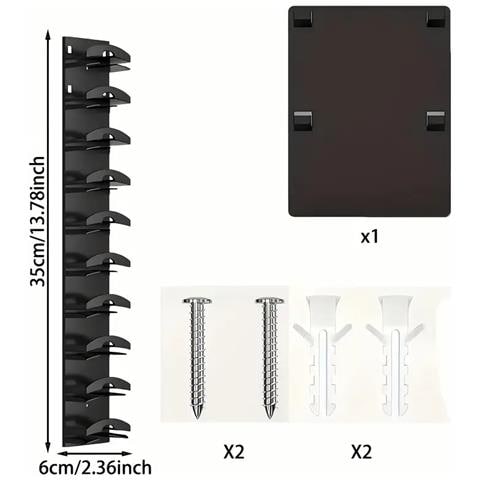 Organizzatore Da Parete Multistrato Per Cappellini Da Baseball - Porta Cappelli Facile Da Installare Black - Foto 3