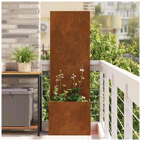 Schermo per privacy in giardino Traforo Ruggine 50 x 140 cm - Foto 2