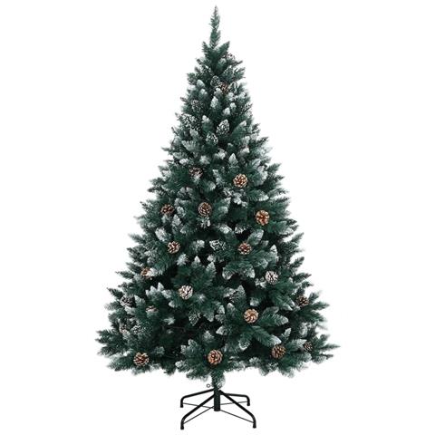 Albero di Natale Artificiale Incernierato con 300 LED 180 cm - Foto 2