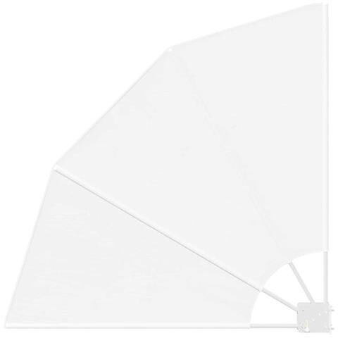 Schermo di Privacy per Balcone Bianco 115 x 115 cm Tessuto - Foto 1