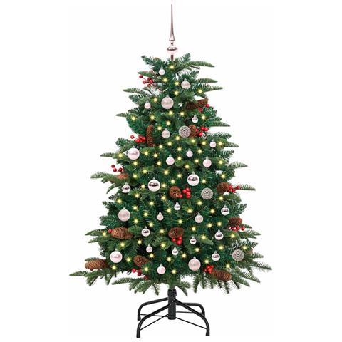 Albero di Natale artificiale con 150 LED Verde 150 cm - Foto 2