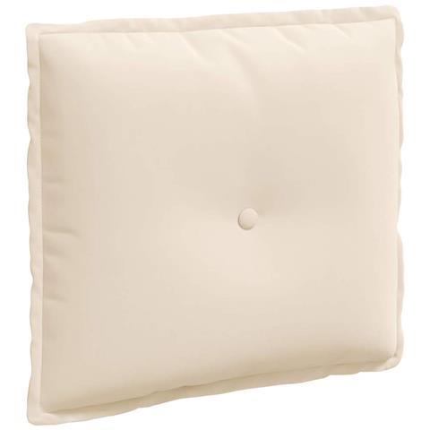 Cuscino per Schiena Beige 50 x 45 cm Tessuto in Microfibra - Foto 1