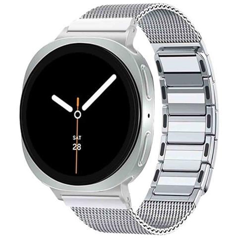 Cinturino Magnetico In Acciaio Inossidabile Compatibile Con Samsung Watch8/8 Classic - Vari Colori Silver - Foto 1