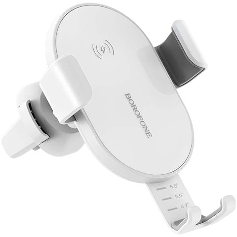 Supporto Per Auto Per Bocchette Di Ventilazione Con Caricatore Wireless Qi Da 10w, Bianco - Foto 1