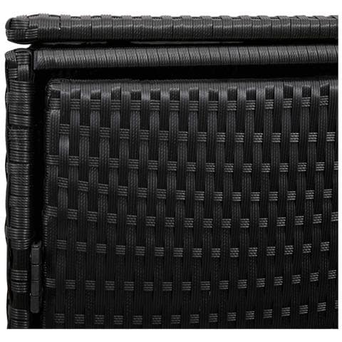 Cassa per Spazzatura 2 pcs Nero 65 x 80 x 115 cm Polietilene - Foto 9