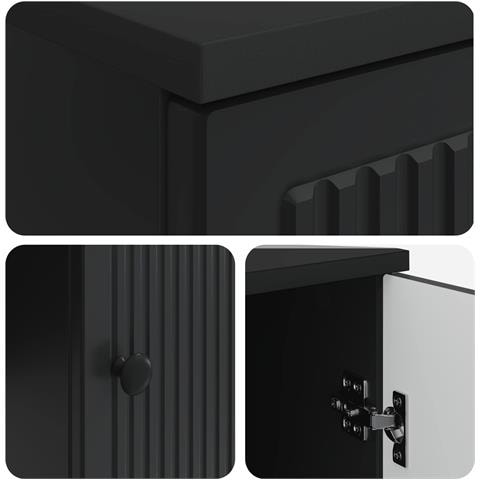 Scrivania Nero Legno ingegnerizzato 142,5 x 50 x 75 cm - Foto 9
