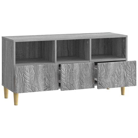 Mobile TV 102 x 34,5 x 50 cm Sonoma grigio Legno ingegnerizzato - Foto 2