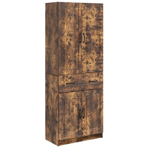 Set di armadi 2 pcs Rovere Fumo Legno ingegnerizzato - Foto 1