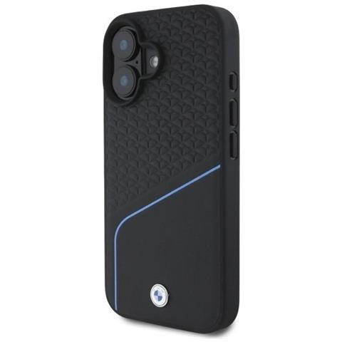 Custodia In Pelle Magsafe Per Iphone 16 Bmw, Con Texture E Linee, Di Colore Nero. - Foto 2