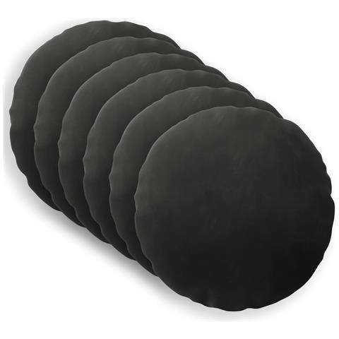 Cuscino con cuscino HEERLEN 6 pz Nero Velluto - Foto 1