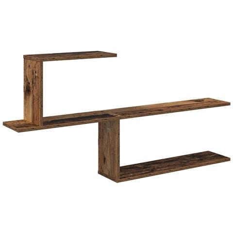Scaffale da parete Legno antico 122 x 18 x 60 cm - Foto 1