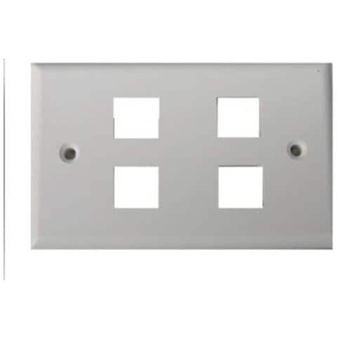 Placca Portafrutti 4 Posizioni Colore Chiaro - Foto 2