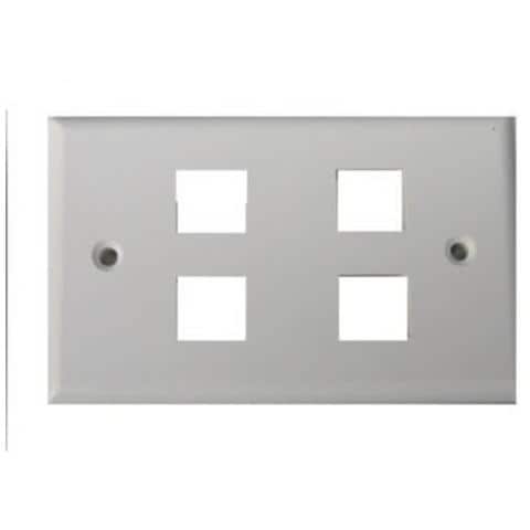 Placca Portafrutti 4 Posizioni Colore Chiaro - Foto 1