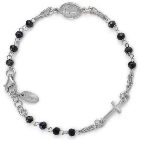 Bracciale In Argento 925 - Collezione Rosari - Colore Rodio - Misura Unica Bracciale Rosario - Foto 3