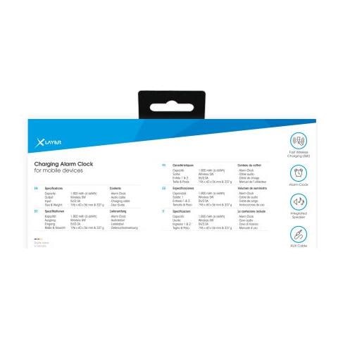 215766 Sveglia Digital Alarm Clock Bianco - Foto 4