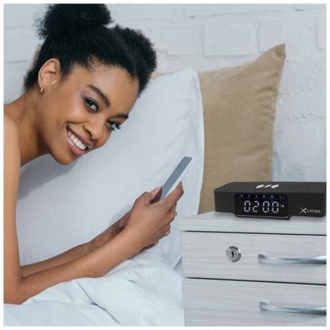215766 Sveglia Digital Alarm Clock Bianco - Foto 2