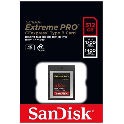 Scheda di Memoria CompactFlash Extreme Pro 512 GB Velocità 1700 MB / s - Foto 4