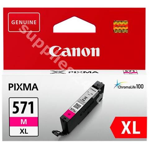Original Cartuccia D \ 'inchiostro Magenta Cli-571m Xl 0333c001 10.8ml Xl - Foto 1