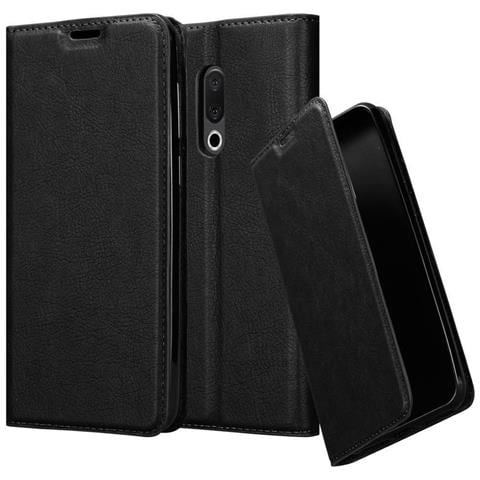 Custodia Compatibile Con Meizu 15 In Nero Di Notte - Coperchio Protettiva Con Chiusura Magnetica, Funzione Stand E Tasca Per Le Carte - Foto 1