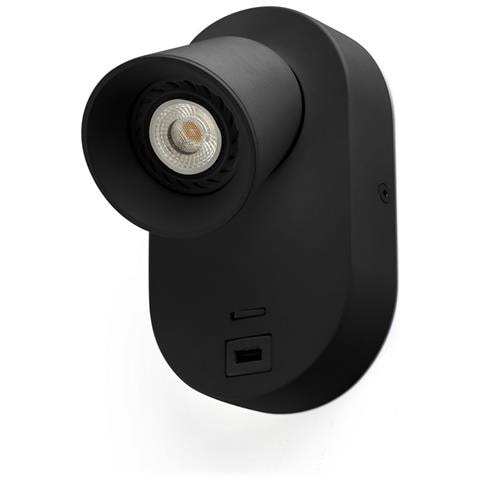 Faretto Led Da Parete Integrato Da Parete Nero - Foto 1