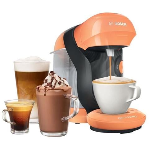 Macchina da Caffè Espresso TAS1106 Automatica Serbatoio 0.7L Potenza 1400W Colore Arancione - Foto 2