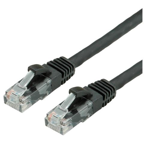 UTP Cable Cat. 6, halogen-free, black, 3m, Nero, 100 Ohm, 3 mm - Foto 1