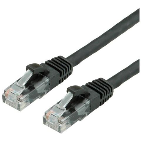 UTP Cable Cat. 6, halogen-free, black, 3m, Nero, 100 Ohm, 3 mm - Foto 2