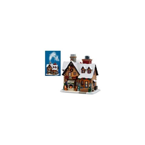 Thicket Falls Cabin Smoking Lemax Decorazione Natale Multicolore - Foto 2