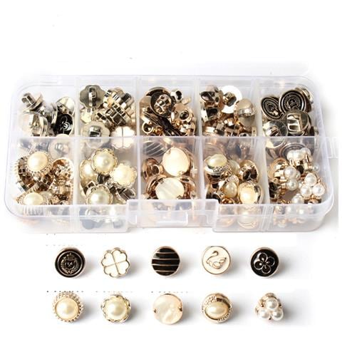 100 Bottoni Da Cucire Con Finte Perle Finte Multicolor Model 3 - Foto 1