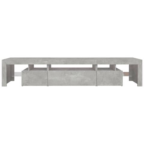 Mobile Porta TV con Luci LED Grigio Cemento 215x36,5x40 cm - Foto 12