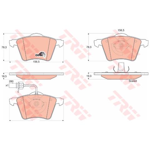 Pattini Freno Ford Galaxy (wgr) 1.9 Tdi Gdb1538 - Foto 1