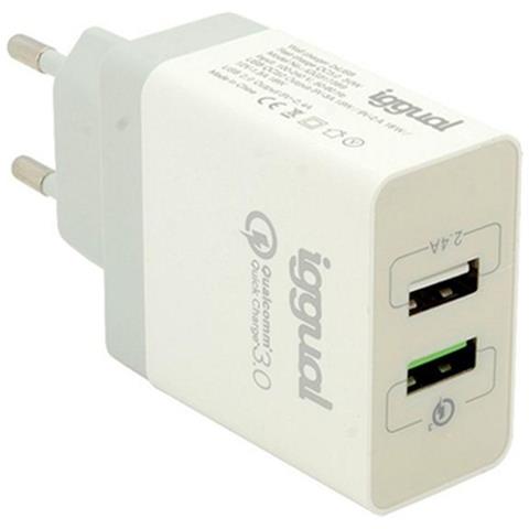 Stesso Caricabatterie 2xusb Ricarica Rapida Qc3.0 30w - Foto 2