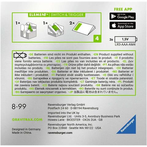 Gioco Di Scienza Ravensburger Gravitrax Power Switch & Trigger Elements - Foto 2