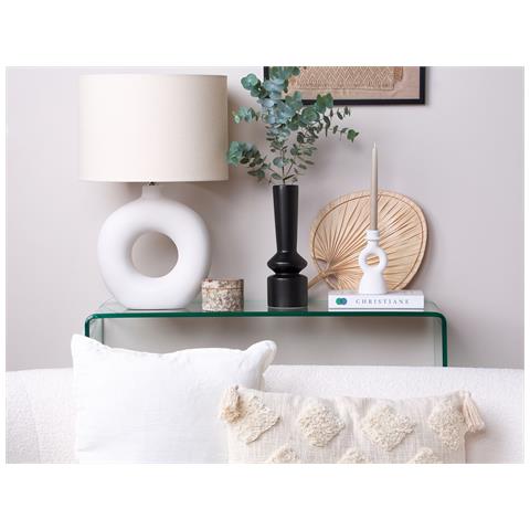 Vaso Da Fiori Peania Realizzato A Mano Ceramica Nero - Foto 1